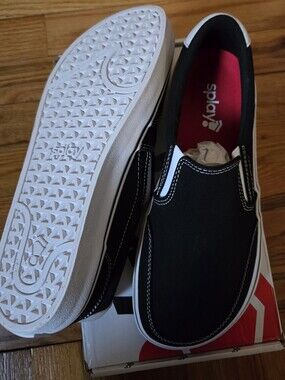 Splay Barefoot Black Slip-On Canvas Sneakers - BRAND NEW